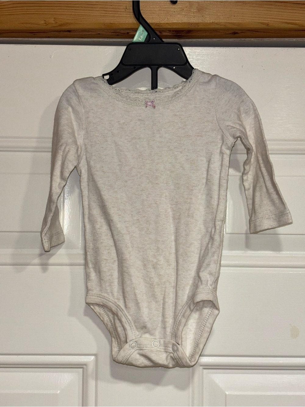 Carter's Cream Long-Sleeve Baby One-Piece Bodysuit
